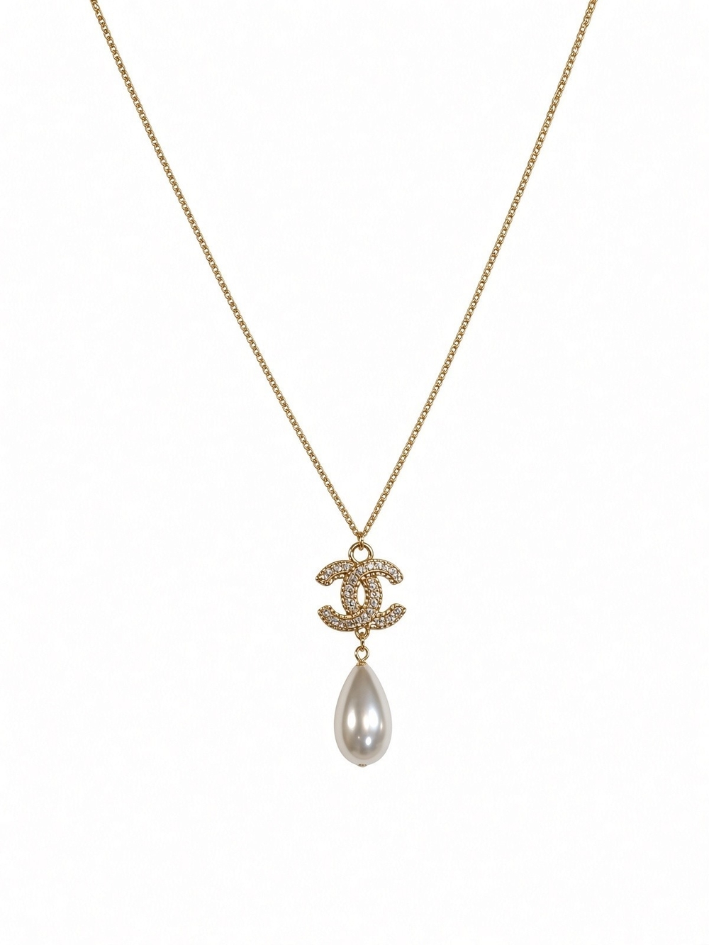CHANEL COCO MARK NECKLACE GOLD PLATED